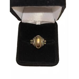 James Avery Sterling Silver and 14K Gold Thatch Knot ring